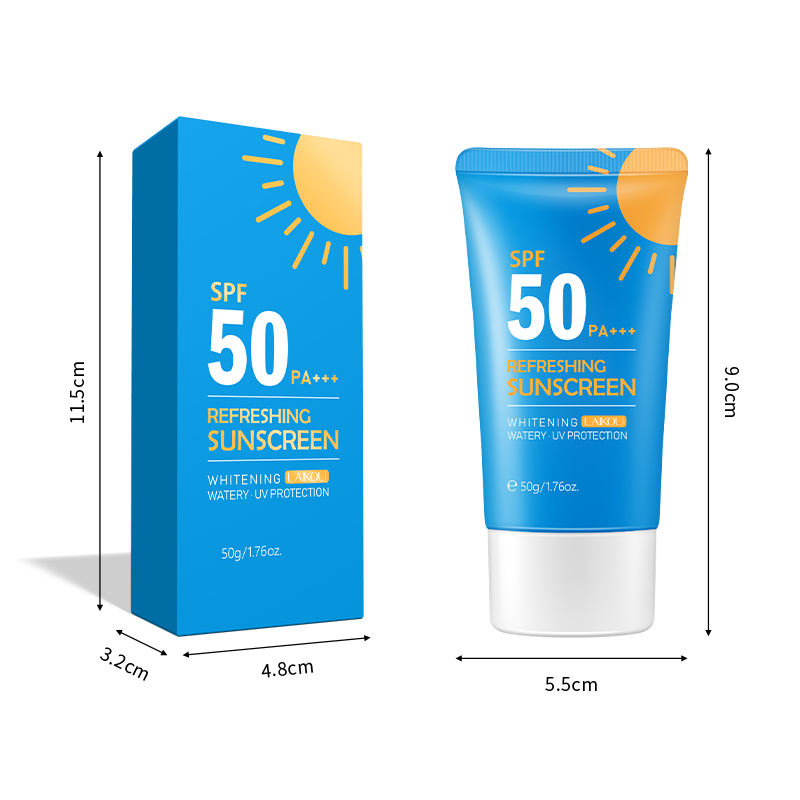 LAIKOU Refreshing Sunscreen Whitening Watery Long Lasting UV Protection Sunblock 50g SPF 50+