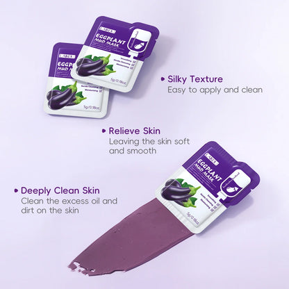 LAIKOU Eggplant Mud Mask | 5g (PACK OF 5)