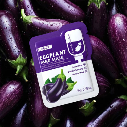 LAIKOU Eggplant Mud Mask | 5g (PACK OF 5)