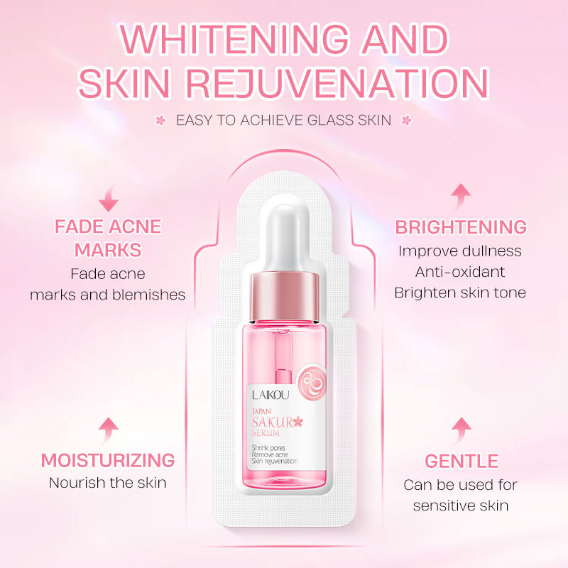 LAIKOU Skin Care Facial Whitening Sakura Face Serum - 1ml