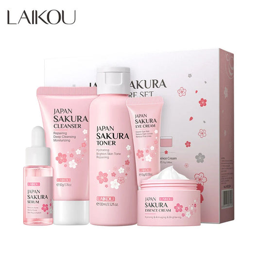 LAIKOU Japan Sakura 5 Pieces Skincare Set (FREE DELIVERY)