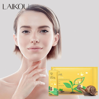 Laikou Snail Sleeping Face Mask - 15 Pieces