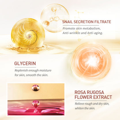Laikou Snail Sleeping Face Mask - 15 Pieces