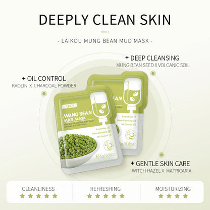 LAIKOU Mung Bean Mud Mask (PACK OF 5)