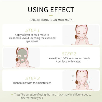LAIKOU Mung Bean Mud Mask (PACK OF 5)