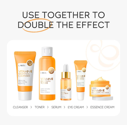 LAIKOU Vitamin C Brightening Skin Care 5pcs Set