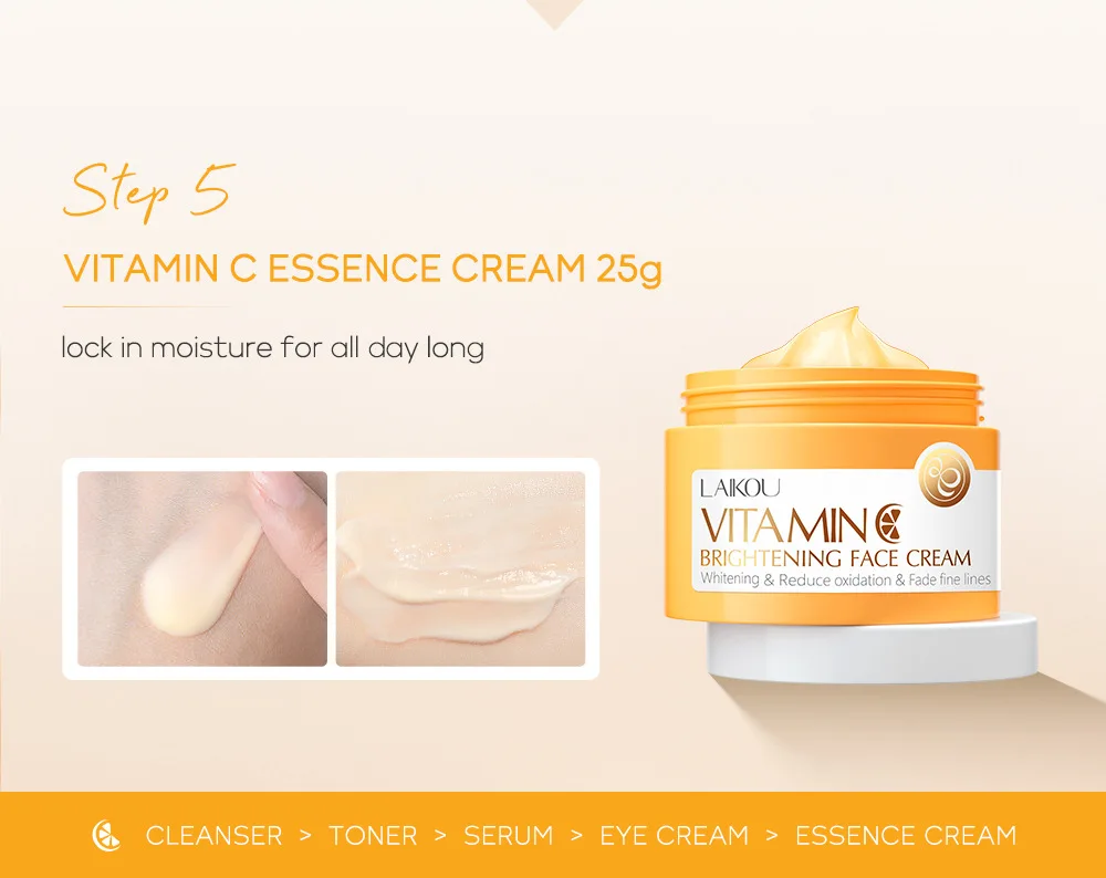 LAIKOU Vitamin C Brightening Skin Care 5pcs Set