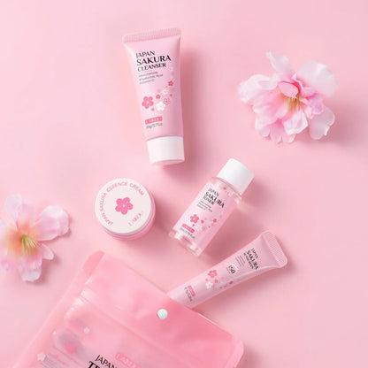 LAIKOU Japan Sakura 4Pcs Travel Kit