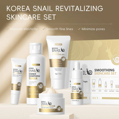 LAIKOU Korea Snail Revitalizing 5Pcs Skincare Set (FREE DELIVERY)
