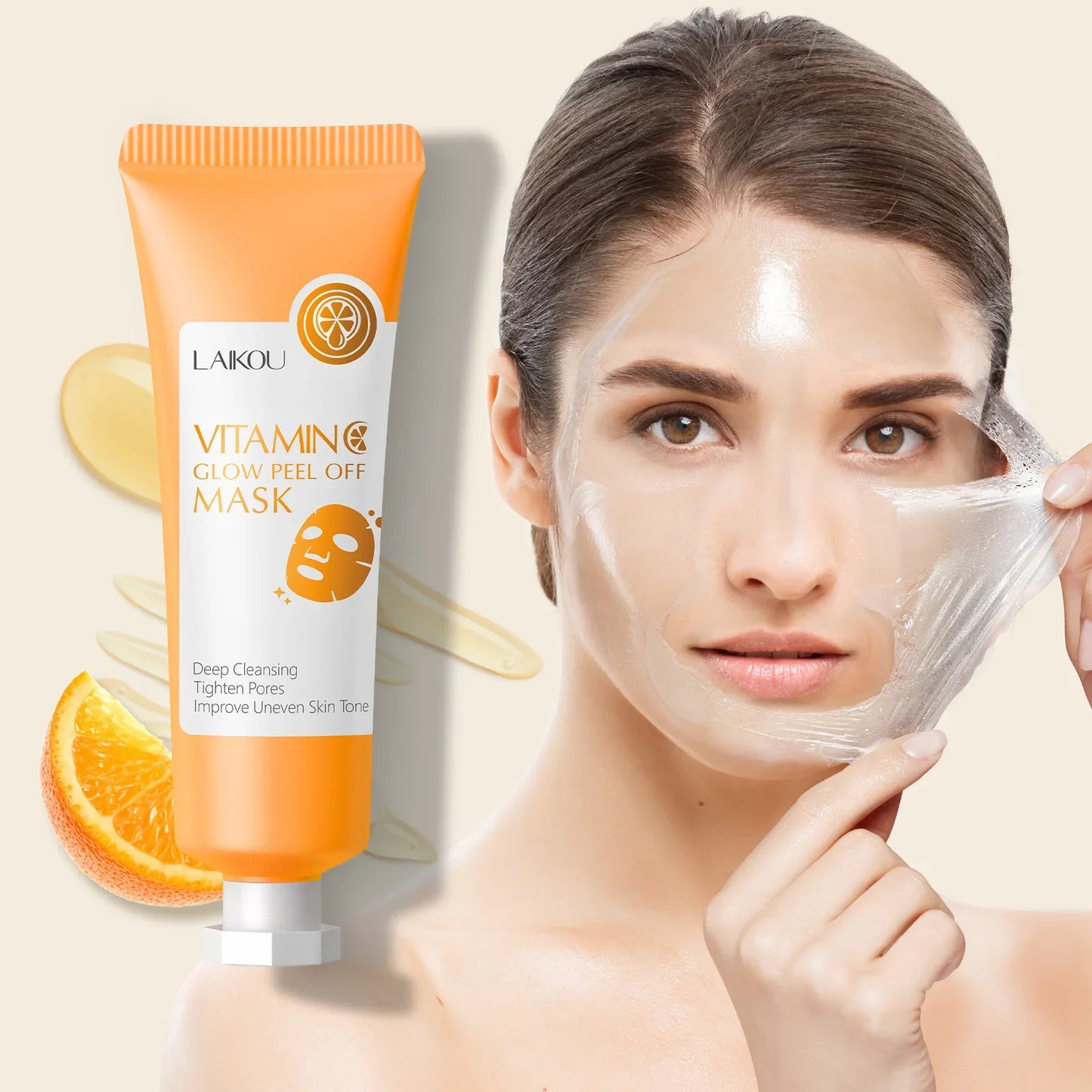 LAIKOU Vitamin C Glow Peel Off Mask | 50g