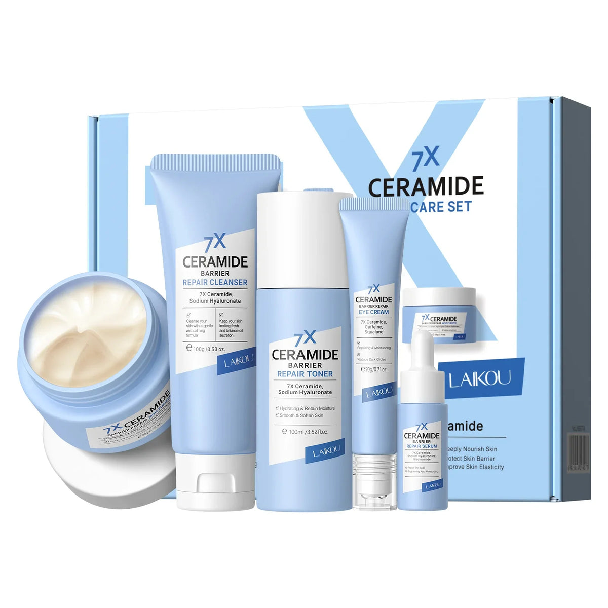 LAIKOU 7X Ceramide 5Pcs Skincare Set (FREE DELIVERY)