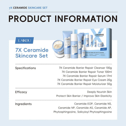 LAIKOU 7X Ceramide 5Pcs Skincare Set (FREE DELIVERY)