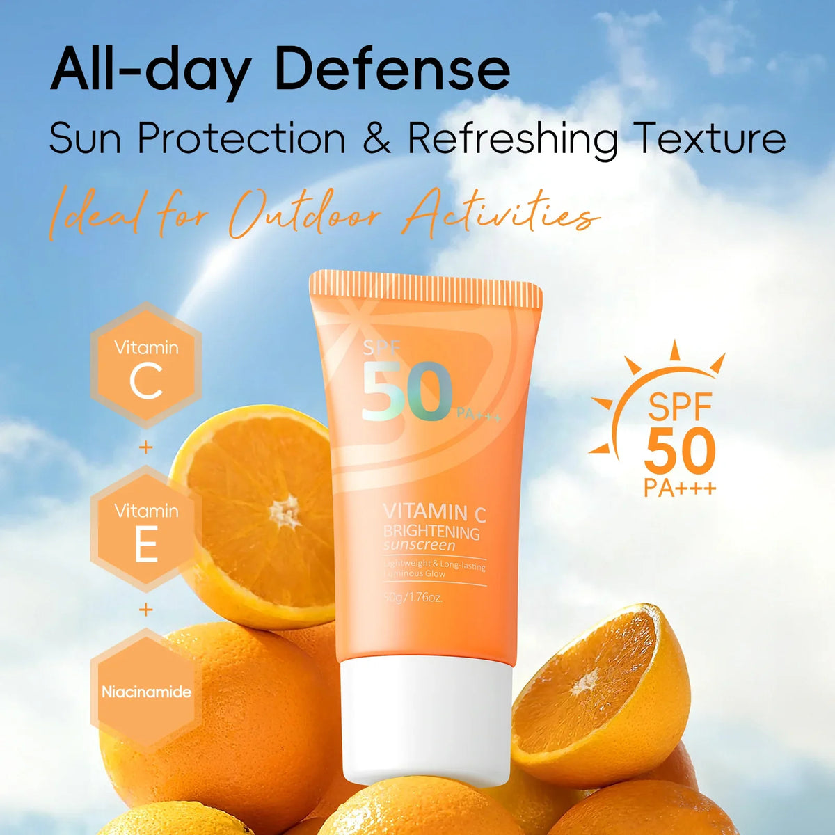 LAIKOU Vitamin C Brightening Sunscreen | 50g