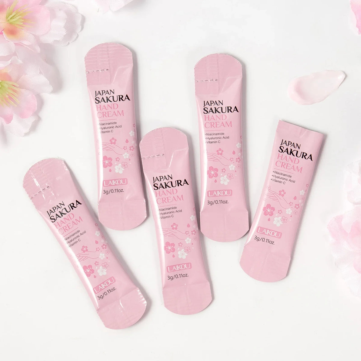 LAIKOU Japan Sakura Hand Cream (PACK OF 5) | 3g