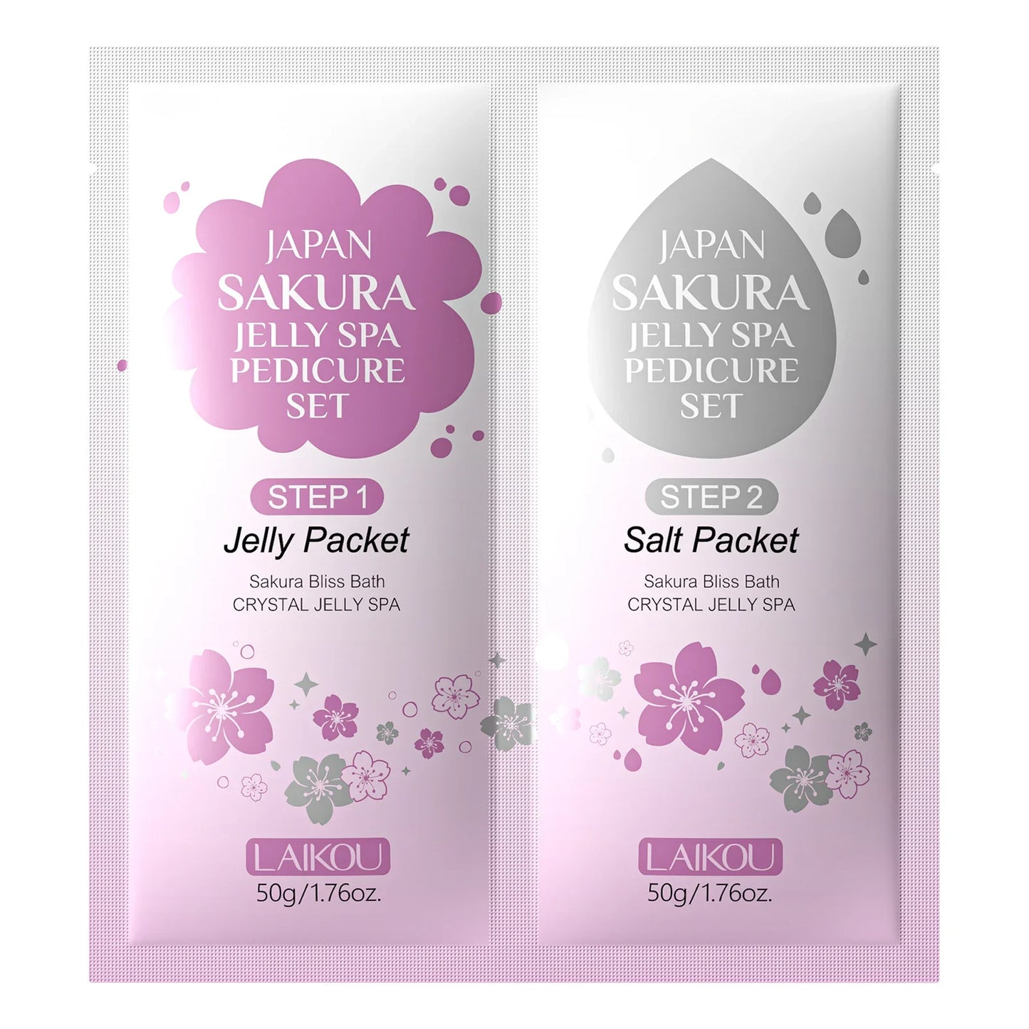 LAIKOU Japan Sakura Jelly SPA Pedicure Set | 50g + 50g