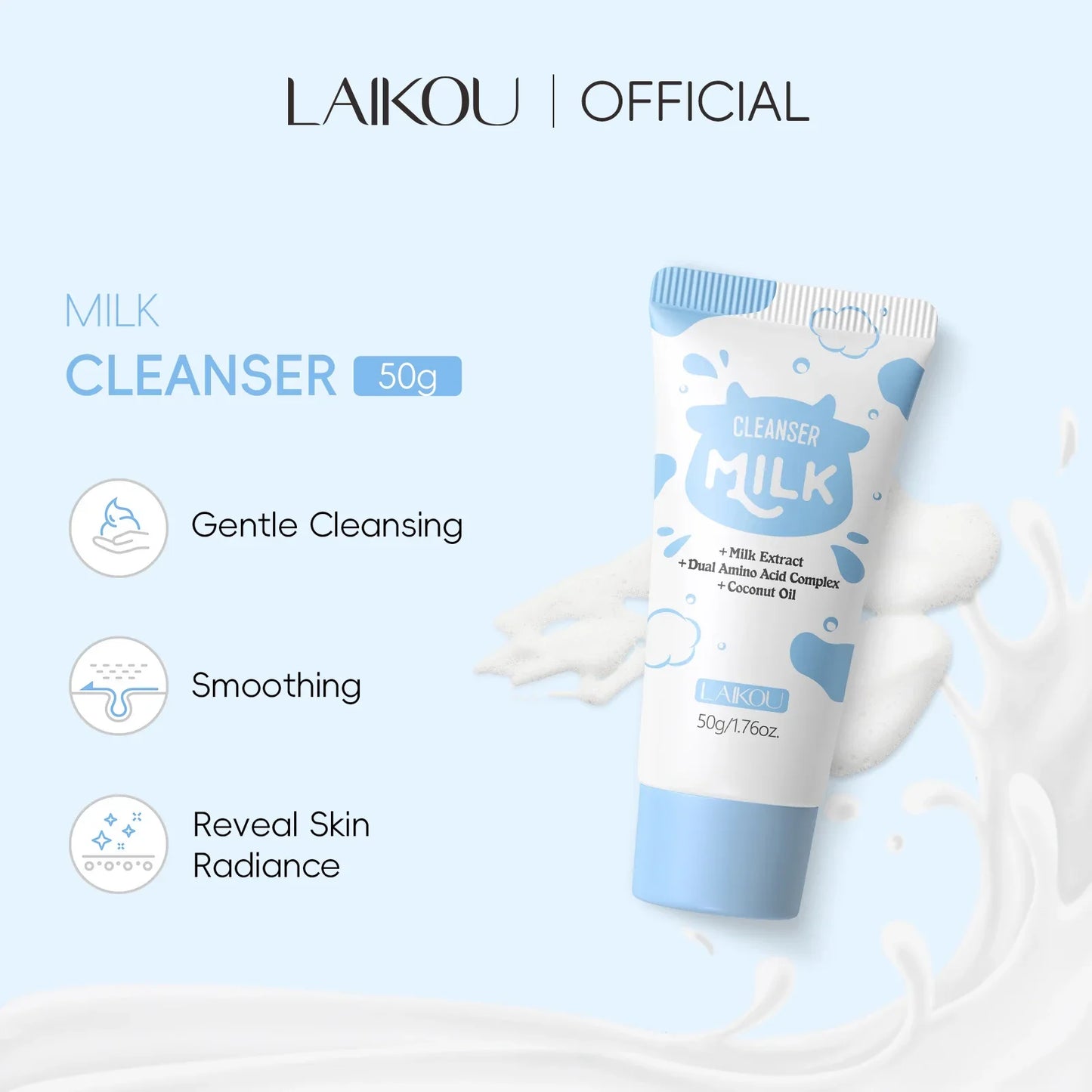 LAIKOU Milk Cleanser | 50g