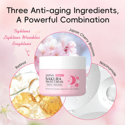 LAIKOU Japan Sakura Night Cream | 30g