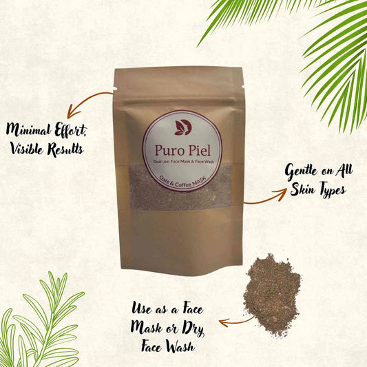 Oats and Coffee - Face Mask & Face Wash | 50g