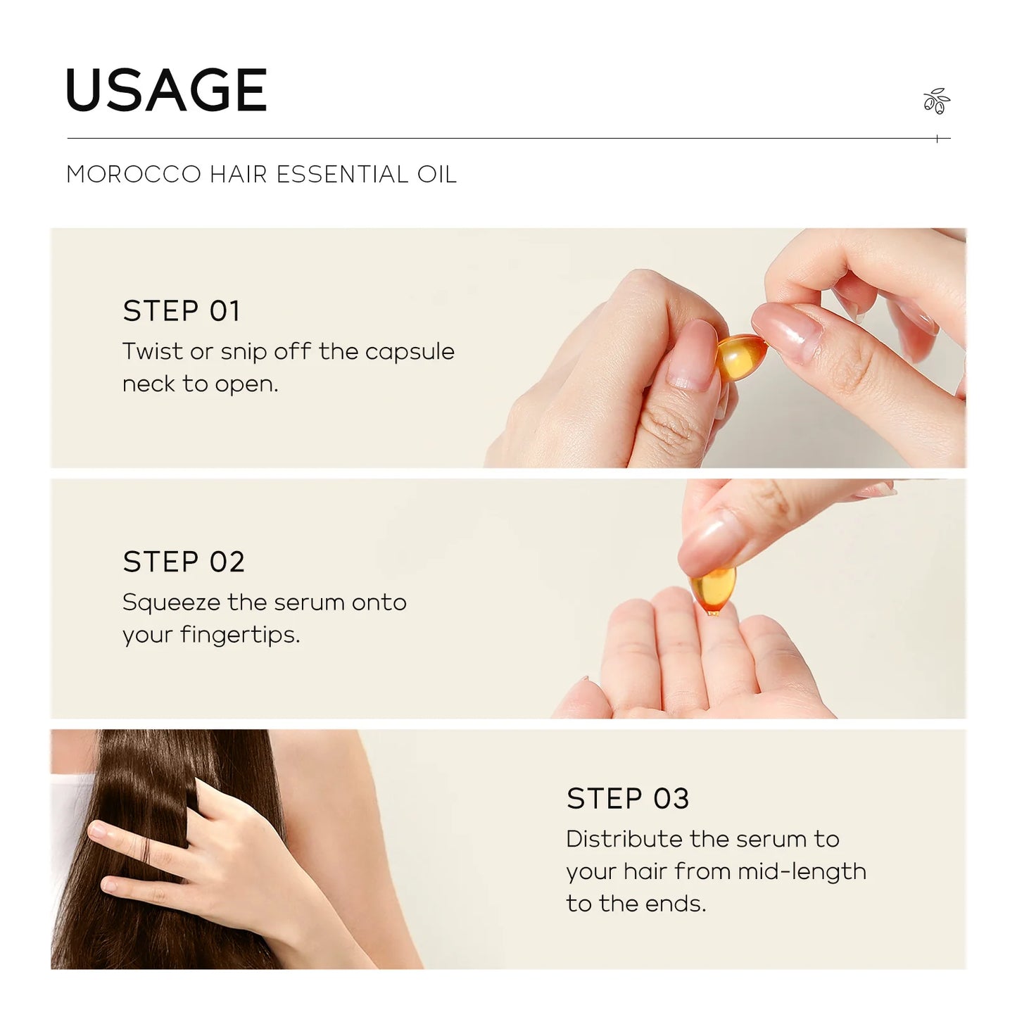 QUIYUM Morocco Hair Essential Oil Capsules | 50 Capsules