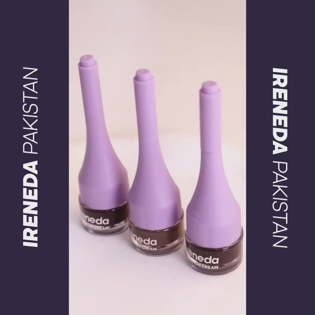 Ireneda Brows Talk Eyebrow Cream – waterproof, smudge-proof, long-lasting formula for perfectly defined brows. Highly pigmented, buildable, and easy to apply. Halal, vegan, and cruelty-free makeup in Pakistan.
