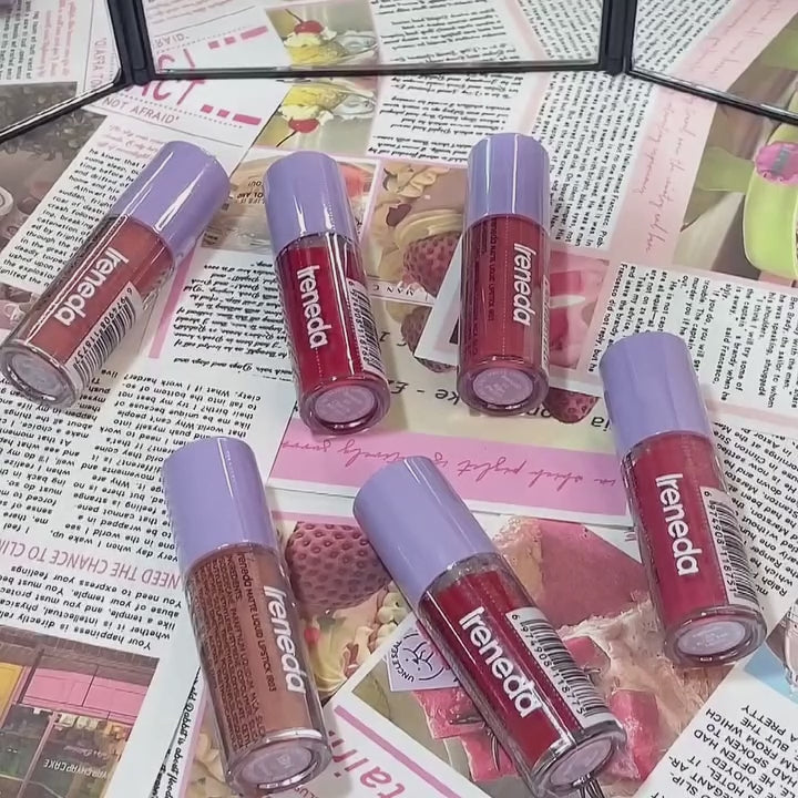 Ireneda Matte Liquid Lipstick – ultra-pigmented, long-lasting, transfer-proof, and lightweight formula. Comfortable matte finish for bold lips. Halal, vegan, and cruelty-free makeup in Pakistan.