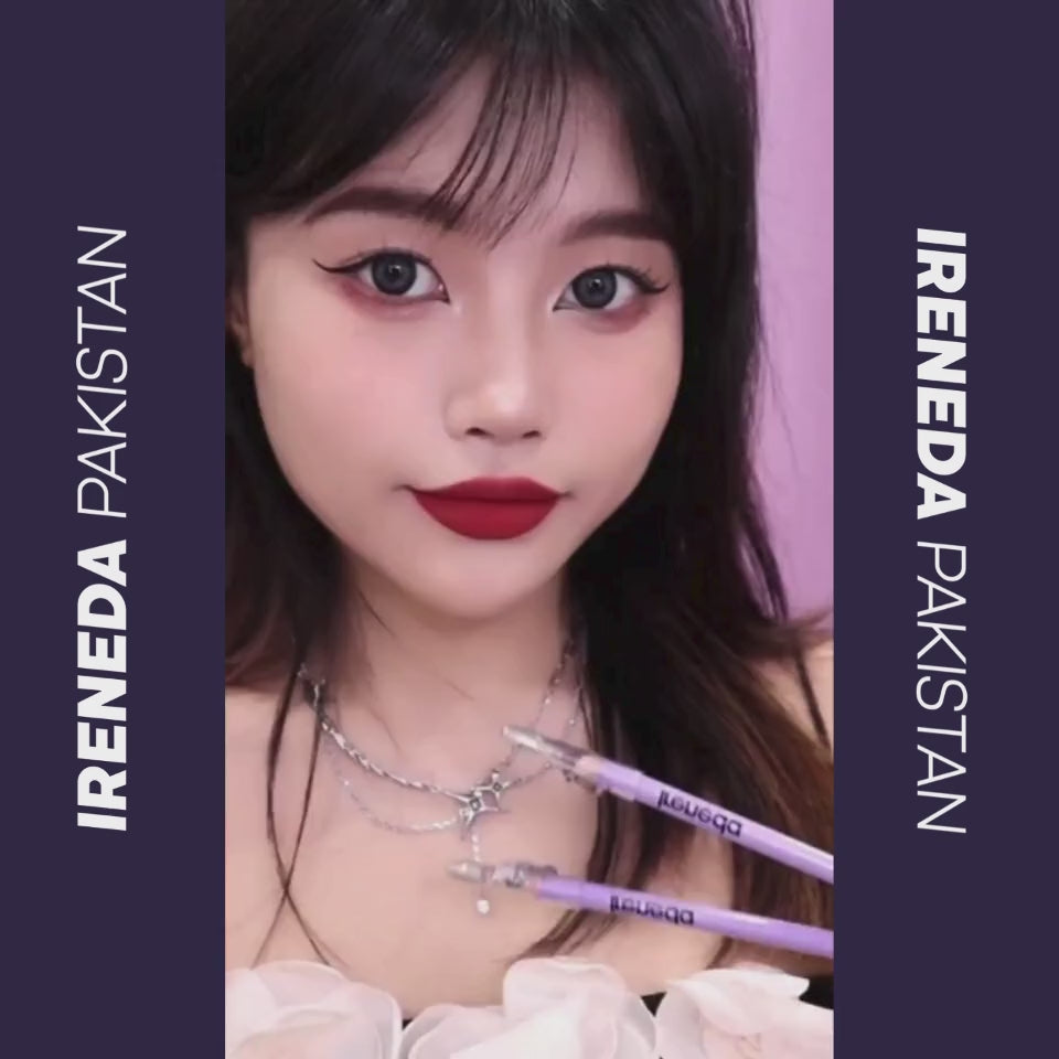 Ireneda Precision Eyebrow Pencil – waterproof, smudge-proof, and ultra-fine tip for natural, hair-like strokes. Built-in spoolie for blending. Long-lasting and easy to apply. Halal, vegan, and cruelty-free eyebrow pencil in Pakistan.