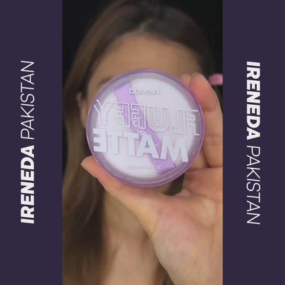 Ireneda Fluffy Matte Setting Powder – lightweight, oil-absorbing setting powder for a flawless, shine-free finish. Long-lasting, non-cakey & crease-proof. Halal, vegan, and cruelty-free makeup in Pakistan.