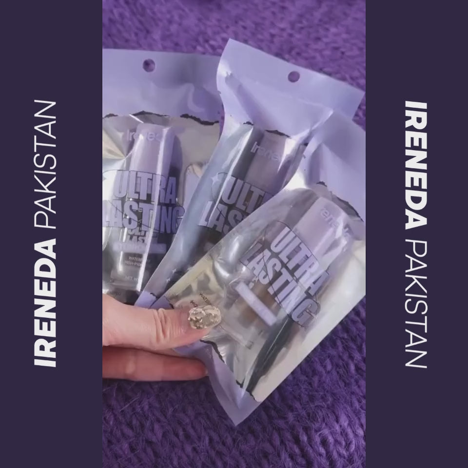 Ireneda Ultra Lasting Eyebrow Gel – waterproof, smudge-proof, long-lasting eyebrow gel for perfectly shaped brows. Lightweight, highly pigmented, and transfer-proof. Halal, vegan, and cruelty-free brow makeup in Pakistan.