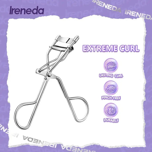 ireneda Curly Plus Eyelash Curler – precision-engineered, painless eyelash curler for long-lasting, natural-looking curl. Halal, vegan & cruelty-free beauty tool in Pakistan.