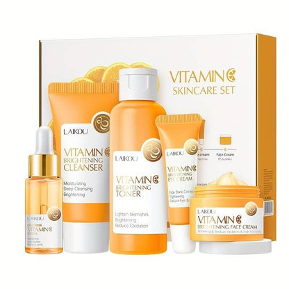 LAIKOU Vitamin C Brightening Skin Care 5pcs Set