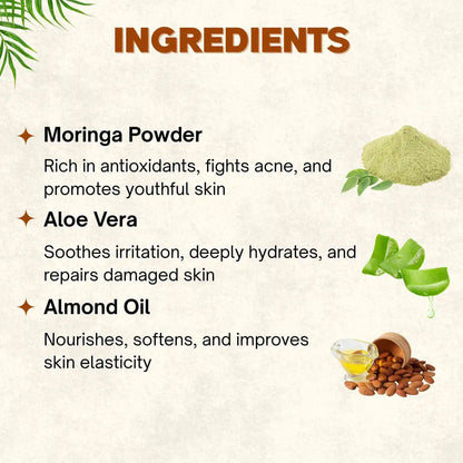 Moringa Green Radiance Organic Soap | 100g