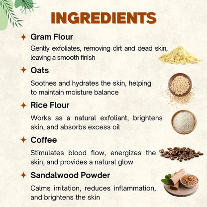Oats and Coffee - Face Mask & Face Wash | 50g